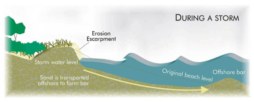 shoreline erosion graphic