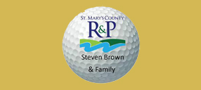 St. Mary's County R&P Steven Brown & Family golf ball image.